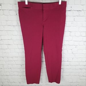 BANANA REPUBLIC | Sloan Fit deep garnet stretch crop business pants